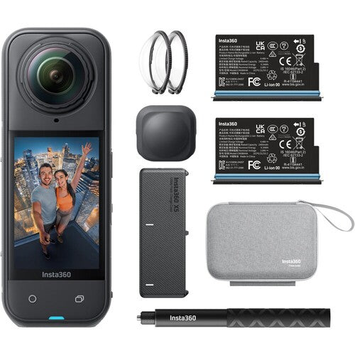 Insta360 CINSAAHA_X504 360-degree Action Camera Bundle