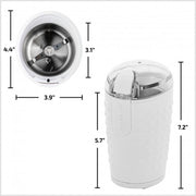 Ovente CG225W One-Touch Electric Coffee Grinder - White