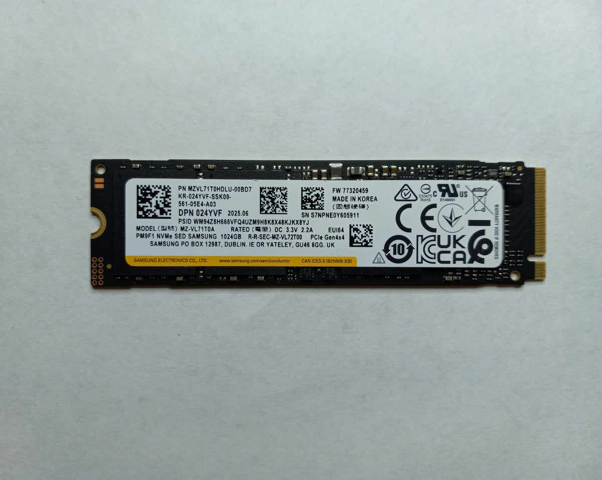 Dell 24YVF (Samsung MZVL71T0HDLU-00BD7) 1TB PM9F1 M.2 2280 NVMe PCI-e