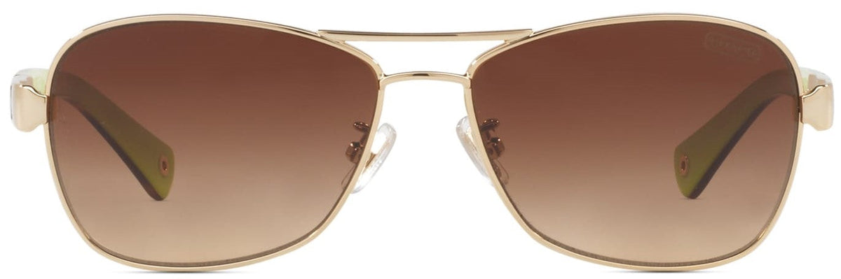 Coach HC7064 Sunglasses - Lite Gold-Crystal /Brown Gradient