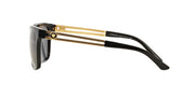 Versace Men's VE4307GB187 Square Non-Polarized Sunglasses- Black/Gold