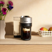 Nespresso Vertuo Pop+ Deluxe Espresso Machine (Titan): 5 Cup Sizes, Compact, 30s Heat Up