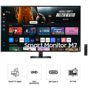 Samsung 43" Smart Monitor M7 (M70D) 4K UHD with Streaming TV  + 2 Year Protection Pack