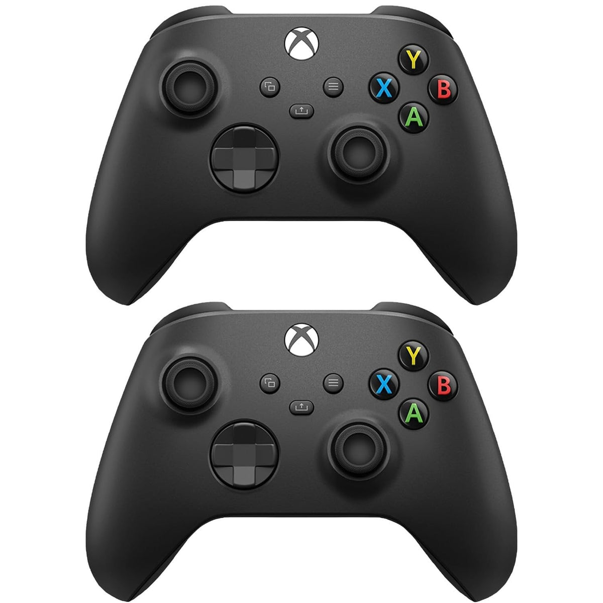 Microsoft Xbox Wireless Bluetooth Controllers with USB, Carbon Black, 2-Pack