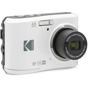 Kodak PIXPRO FZ45 16MP Digital Camera White with Lexar 64GB Memory Card