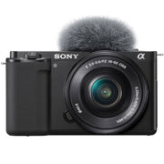 Sony ZV-E10 Mirrorless Vlog Camera Black + 16-50mm Lens Kit +Extended Warranty Bundle