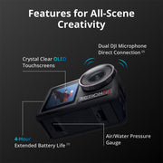 DJI CP.OS.00000378.01 Osmo Action 5 Pro Adventure Combo w/ Action Accessories Bundle