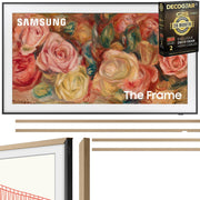 Samsung 65" The Frame QLED 4K TV (2024) with Modern Teak Bezel & 26 Month Protection