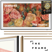 Samsung 65" The Frame QLED 4K TV (2024) with Modern Teak Bezel & 26 Month Protection
