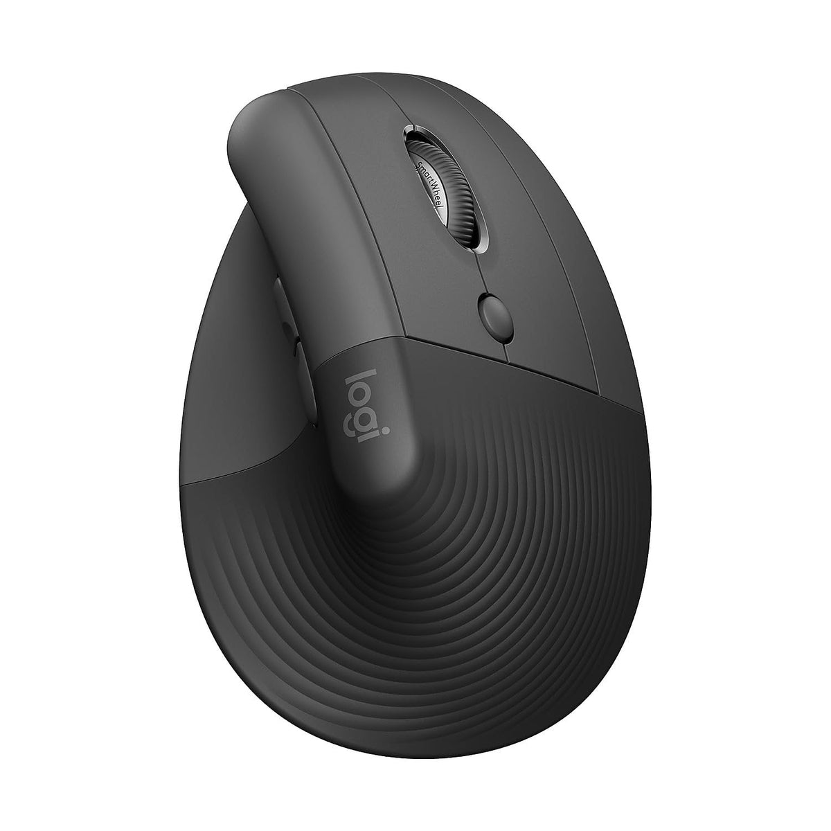 Logitech Core Ergo Series LIFT Vertical Ergonomic Wireless Mouse, Bluetooth/USB, Graphite