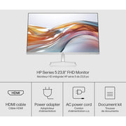 Hewlett Packard 524sw Series 5 23.8" FHD 1080p 16:9 5ms 100Hz IPS Dual Monitor Bundle