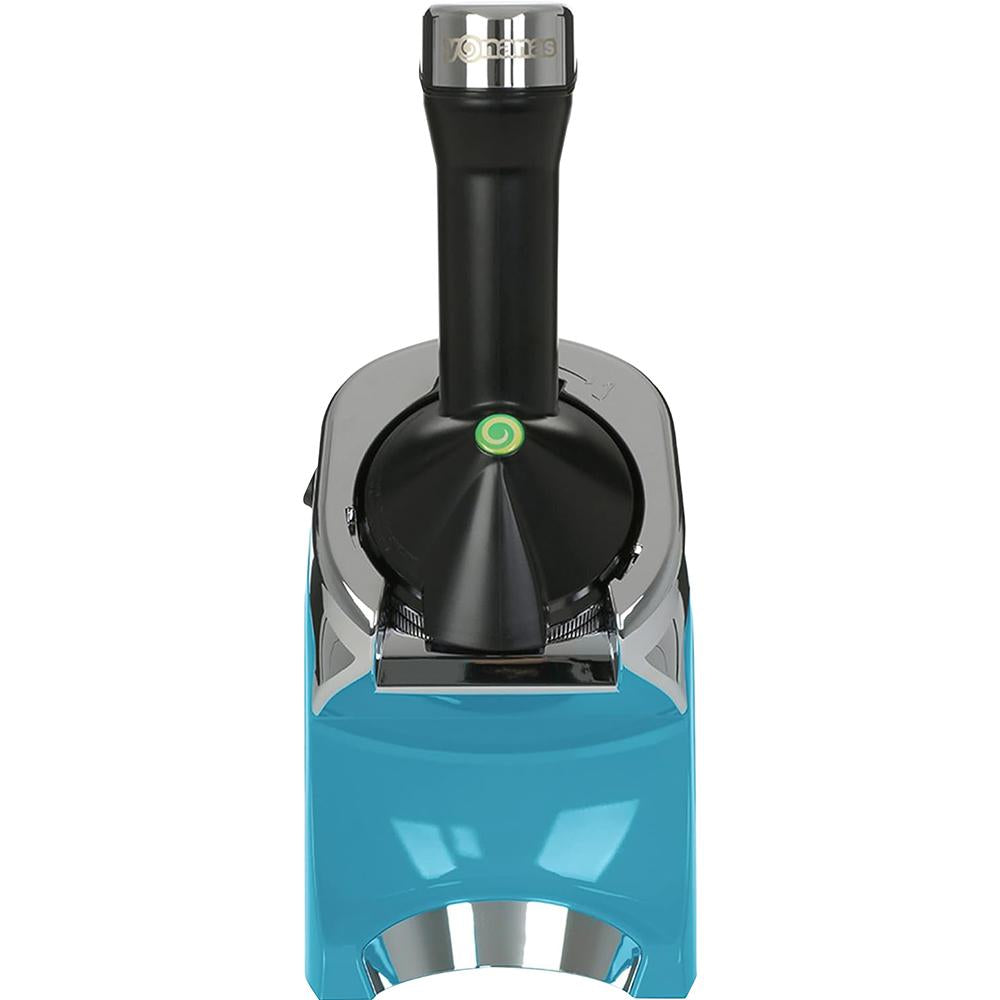 Yonanas Deluxe Vegan NonDairy Frozen Fruit Soft Serve Dessert Maker 200W, Teal