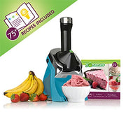 Yonanas Deluxe Vegan NonDairy Frozen Fruit Soft Serve Dessert Maker 200W, Teal