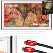 Samsung 65" The Frame QLED 4K Smart TV (2024) + Modern White Bezel & 26 Month Protection