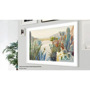 Samsung 50" The Frame Customizable Bezel, Modern White w/ HDMI Cable Bundle