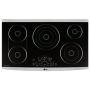LG STUDIO 36-inch Built-In Electric Cooktop with SmoothTouch™ Controls LSCE365ST