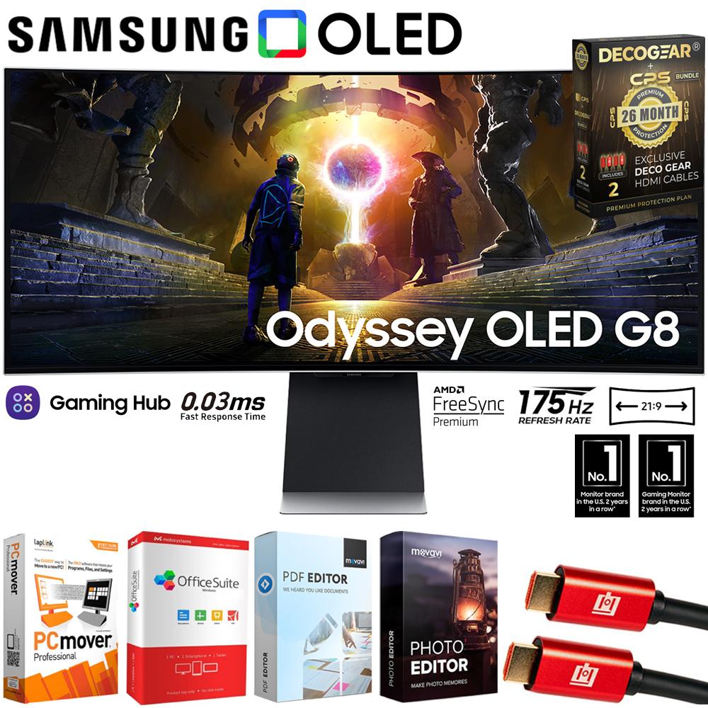 Samsung 34" Odyssey OLED G8 175Hz 0.03ms Curved Monitor +26 Months Protection Bundle