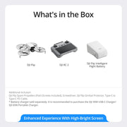 DJI Flip with RC 2 Screen Remote Controller, Follow Me Drone with 4K UHD Camera