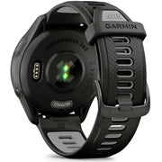 Garmin Forerunner 265 GPS Smartwatch, Black/Powder Gray w/ Garmin HRM 200 (M-XL) Bundle