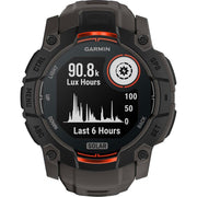 Garmin Instinct 3 50 mm GPS Smartwatch Solar with Light + 2 Yr Warranty Bundle