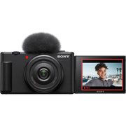 Sony ZV-1F Vlog Camera with 4K Video for Content Creators and Vloggers Black Bundle