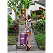 Samsonite Freeform Hardside Expandable Spinner Luggage 2PC Set(21/28-Carry-on/Large)Purple