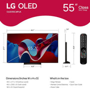 LG 55 Inch Class OLED evo C4 Series Smart TV 4K Processor 2024 with LG Soundbar