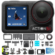 DJI CP.OS.00000378.01 Osmo Action 5 Pro Adventure Combo w/ Action Accessories Bundle