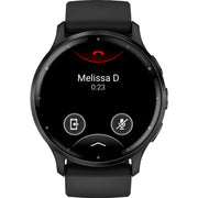 Garmin Venu 3 Health and Fitness GPS Smartwatch Steel Bezel w/ Black Case (45mm)