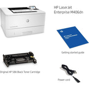 Hewlett Packard LaserJet Enterprise M406dn Monochrome Printer built-in Ethernet