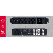 CyberPower 1500VA/1000W PFC Sinewave UPS System in Black- CP1500PFCRM2U