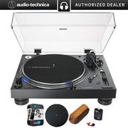 Audio-Technica Direct-Drive Professional DJ Turntable + Mat + Cleaning Fluid +2YR Warranty Pack