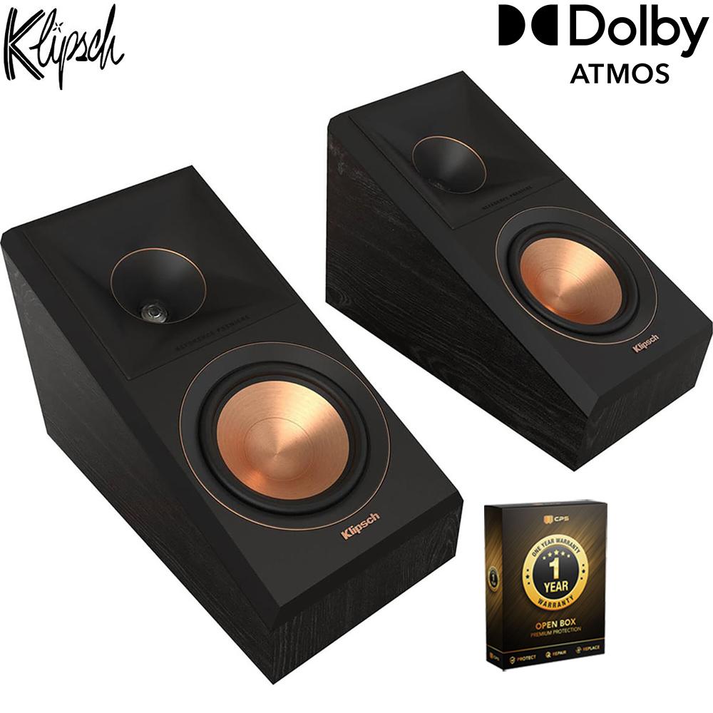 Klipsch Surround Sound Speakers Ebony Pair Open Box with 1 Year Warranty
