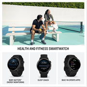 Garmin VIVOACTIVE 6 Health and Fitness GPS Smartwatch, Black with Silicone Band