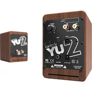 Kanto YU2WALNUT Powered Desktop Speakers Walnut/Noyer (Open Box) + 1 Year Warranty