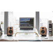 Kanto YU2WALNUT Powered Desktop Speakers Walnut/Noyer (Open Box) + 1 Year Warranty
