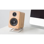 Kanto YU2WALNUT Powered Desktop Speakers Walnut/Noyer (Open Box) + 1 Year Warranty