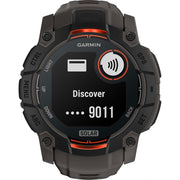 Garmin Instinct 3 - 50 mm GPS Smartwatch SOLAR Black with 2 Year Warranty Bundle
