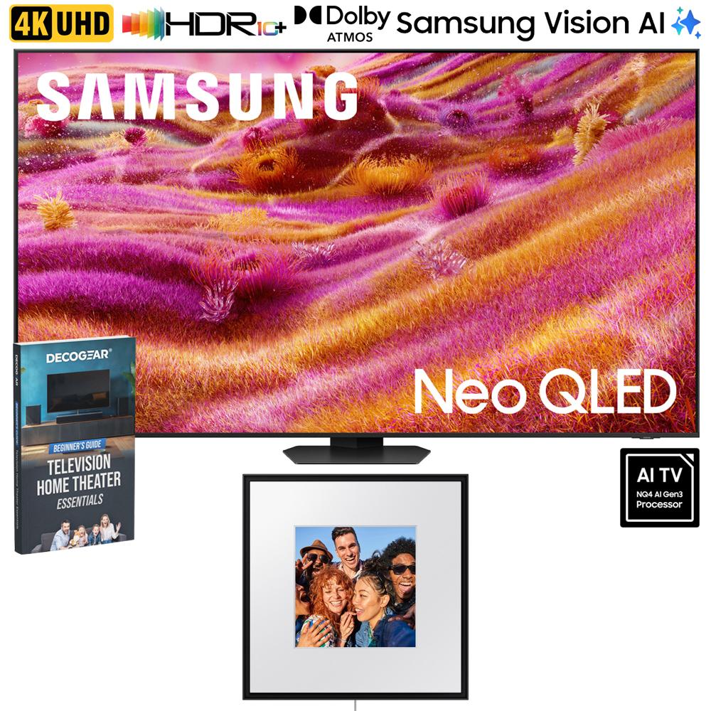 Samsung 98" Neo QLED 4K QN90F Vision AI Smart TV (2025) w/ Photo Music Frame Bundle