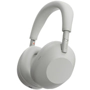 Sony Best Wireless Noise Canceling Headphones Platinum Silver with Wood Stand
