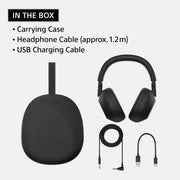 Sony Best Wireless Noise Canceling Headphones Platinum Silver with Wood Stand