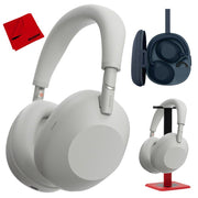 Sony WH-1000XM6 Best Wireless Noise Canceling Headphones, Silver + Pro Stand Kit