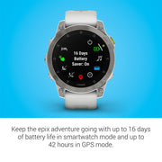 Garmin epix Gen 2 Premium Active Smartwatch 47 mm White with 2 Year Warranty