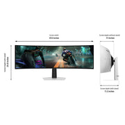 Samsung 49" Odyssey G9 Dual QD-OLED Curved Monitor + 26 Months Protection Bundle
