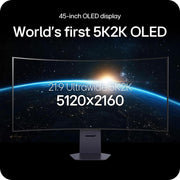 LG UltraGear 45" OLED 5K2K 330Hz Curved Gaming Monitor +26 Months Protection Bundle