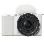 Sony Alpha ZV-E10 Mirrorless Vlog Camera with 16-50mm f/3.5-5.6 II Lens (White)