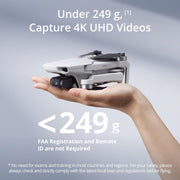 DJI Mini 4K Camera Drone Combo (62-min) With Case and Extra Battery