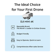 DJI Mini 4K Camera Drone Combo (62-min) With Case and Extra Battery