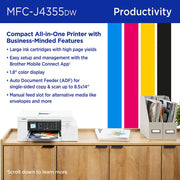 Brother INKvestment MFC-J4355DW Wireless All-in-One Inkjet Printer w 1.8" Color Display
