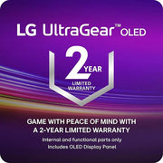 LG 34 UltraGear WQHD OLED Curved Gaming Monitor | 240Hz; 0.03ms (GtG) | Open Box